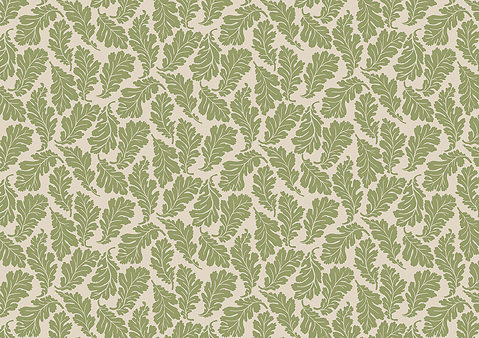 Land & Shore Oak Leaf, Green - Twist&Fit Roman Blind - Image 8
